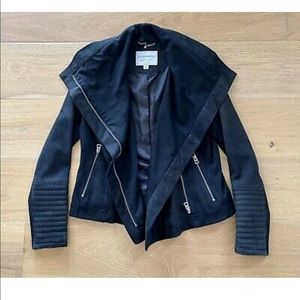 Lucky Brand Leather Mix Material Jacket S
